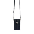 Wolf Mimi Phone Case with Wristlet & Lanyard Black