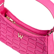 Wolf Mimi Swirl Shoulder Bag with Scarf Pink Flash