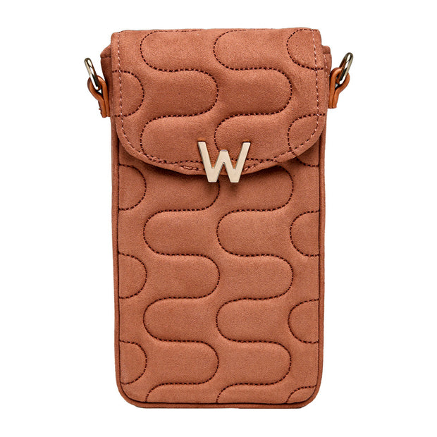 Wolf Mimi Swirl Phone Bag Nutshell Brown