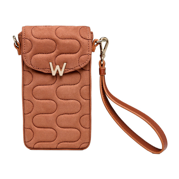 Wolf Mimi Swirl Phone Bag Nutshell Brown