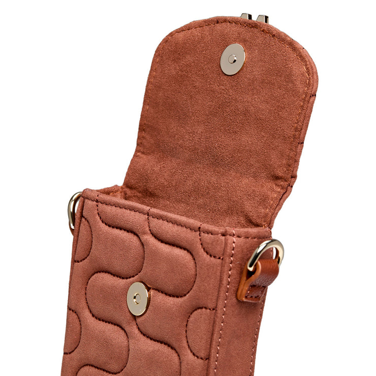 Wolf Mimi Swirl Phone Bag Nutshell Brown