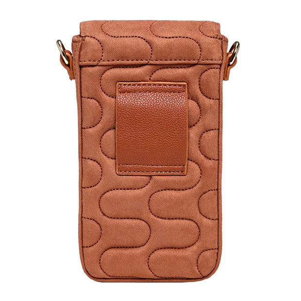 Wolf Mimi Swirl Phone Bag Nutshell Brown