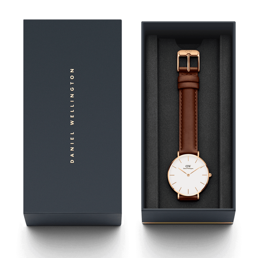 Petite 28 St Mawes Rose Gold & White Watch