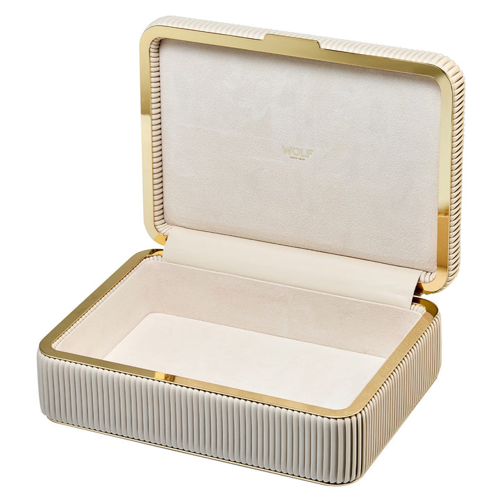 Wolf Bella Medium Jewellery Box Bone