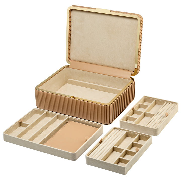 Wolf Bella Large Jewellery Box Mocha