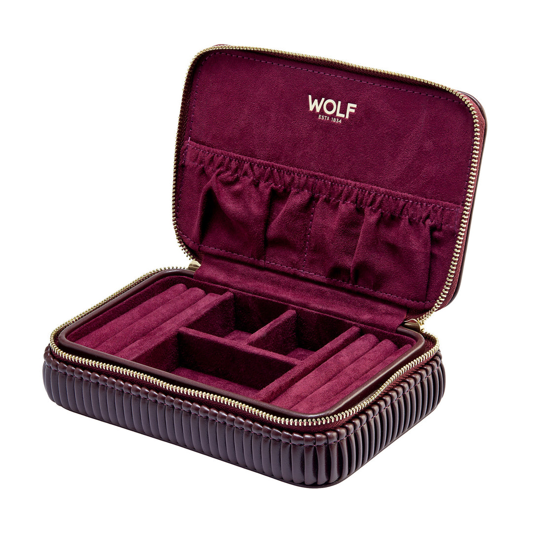 Wolf Bella Travel Zip Case Bordeaux