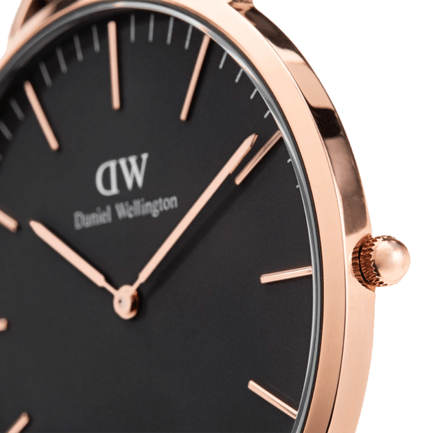 Daniel Wellington Classic 40 St Mawes Rose Gold & Black Watch
