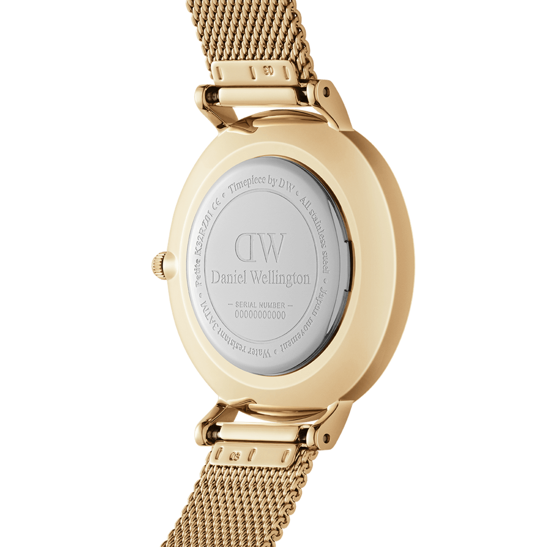 Petite 28 Evergold Gold White Watch