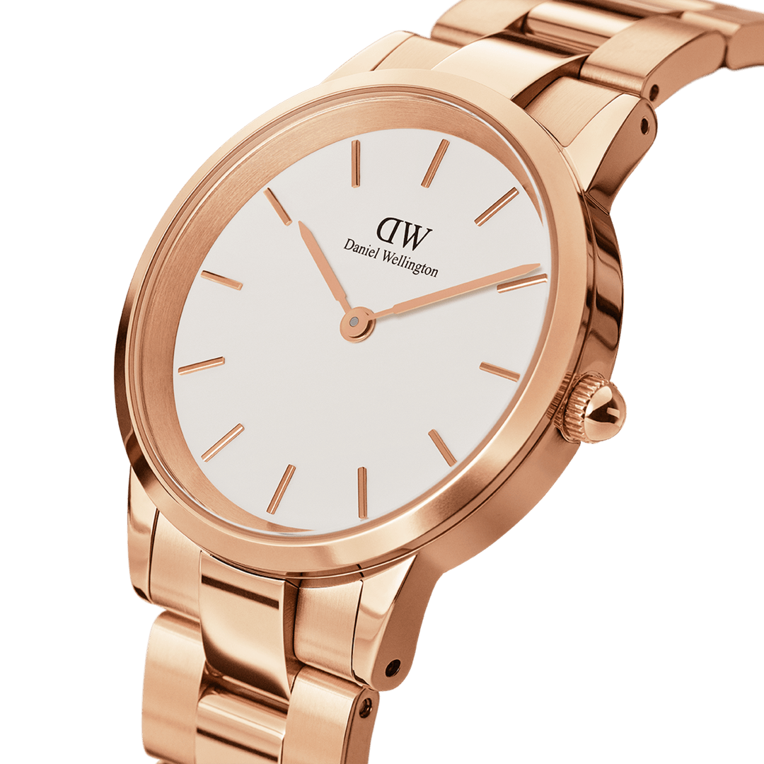 Iconic Link 32 Rose Gold & White Watch