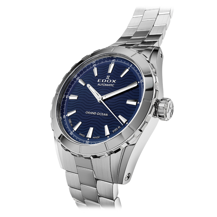 Edox Grand Ocean Automatic Blue Dial 40mm Watch