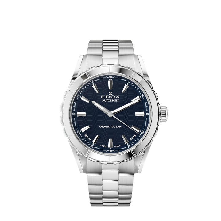 Edox Grand Ocean Automatic Blue Dial 40mm Watch