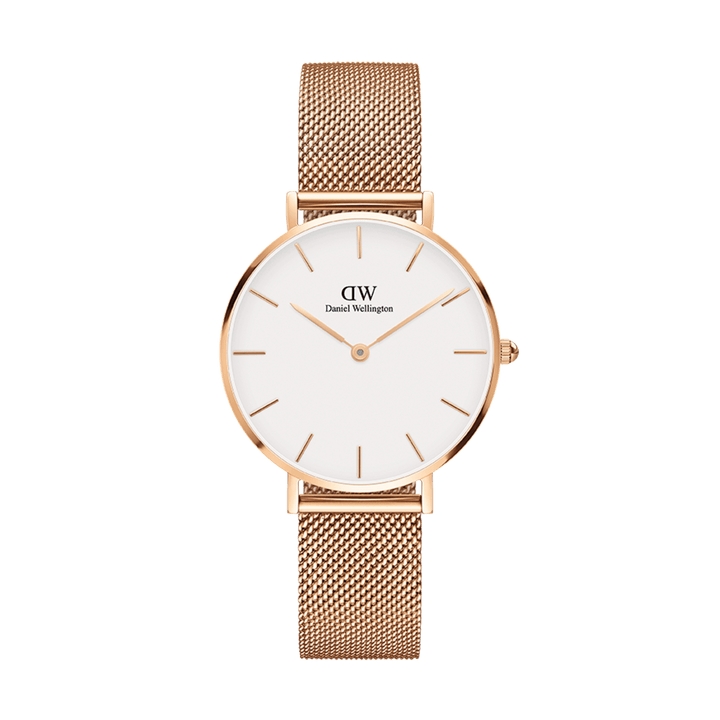 Petite 32 Melrose Rose Gold & White Watch