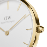 Daniel Wellington Petite 32 St Mawes Gold & White Watch
