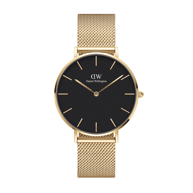 Daniel Wellington Petite 36 Evergold Gold & White Watch