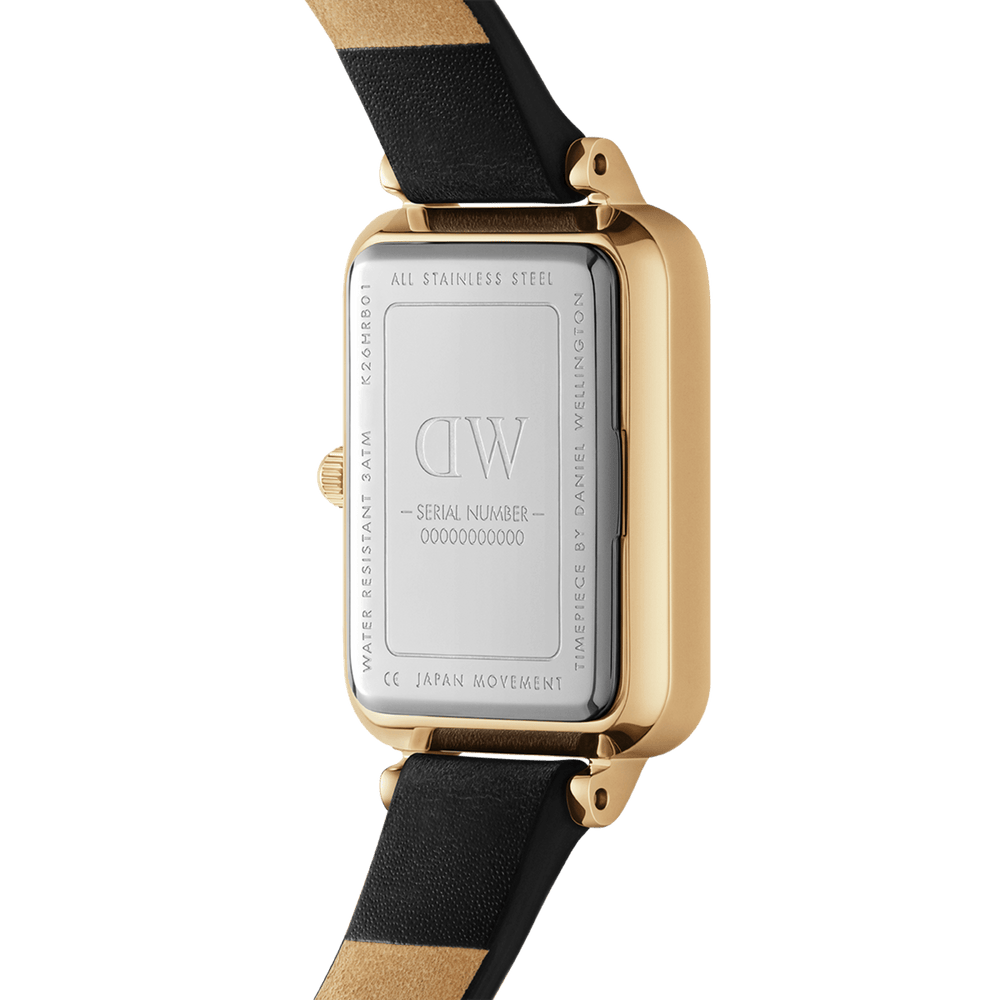 Daniel Wellington Quadro 20X26 Pressed Sheffield Gold & White Watch