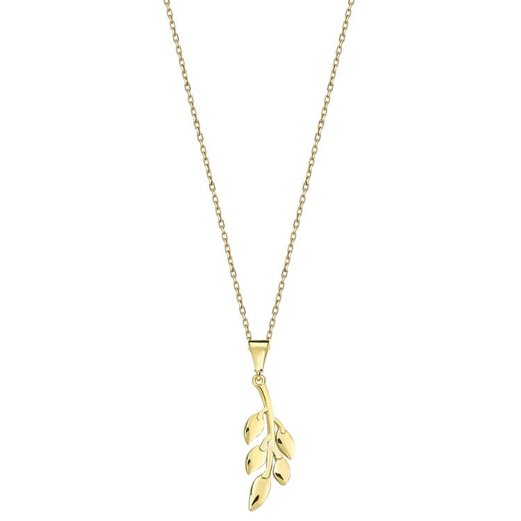 9K Yellow Gold Nature Necklace 4-45cm