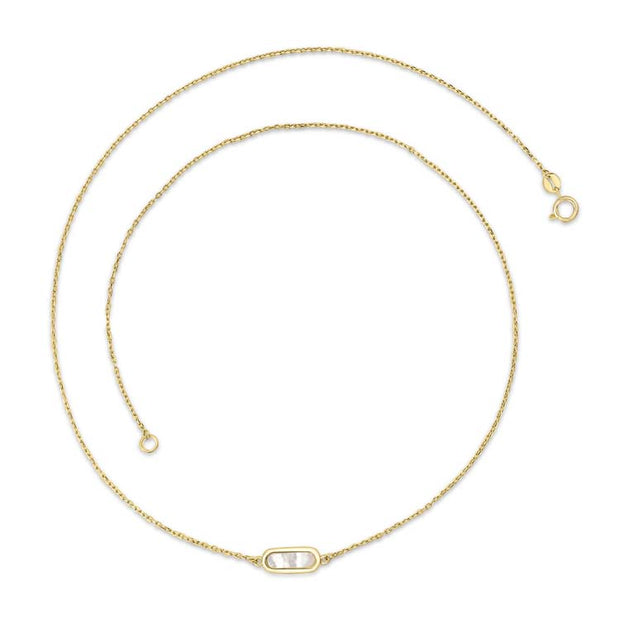 9K Yellow Gold Mop Necklace 45cm | The Jewellery Boutique