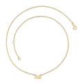9K Yellow Gold Aquarius Zodiac Necklace 40-45cm | The Jewellery Boutique