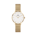 Petite 28 Evergold Gold White Watch
