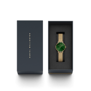 Daniel Wellington Petite Emerald 28 Gold & Green Watch