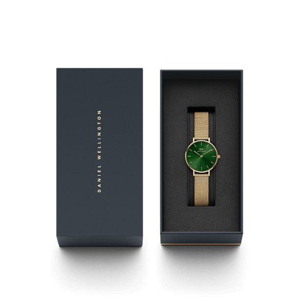 Daniel Wellington Petite Emerald 28 Gold & Green Watch