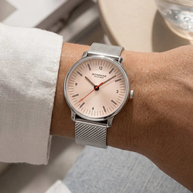 Doppio Rose Stainless Steel 33mm Watch