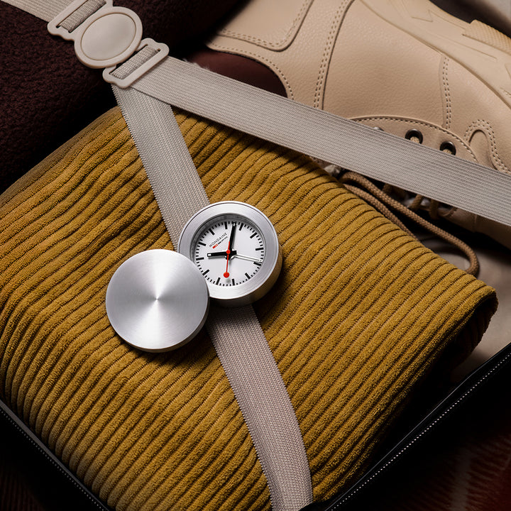 Mondaine Official Swiss Railways Travel Alarm Clock