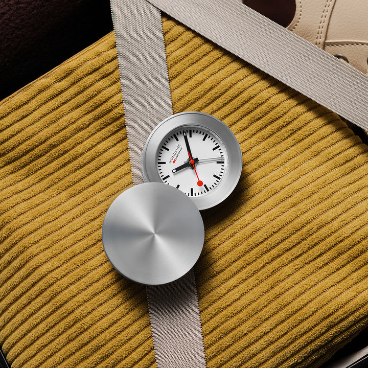 Mondaine Official Swiss Railways Travel Alarm Clock