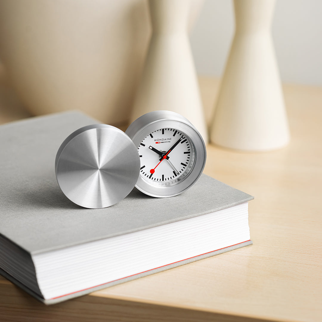Mondaine Official Swiss Railways Travel Alarm Clock