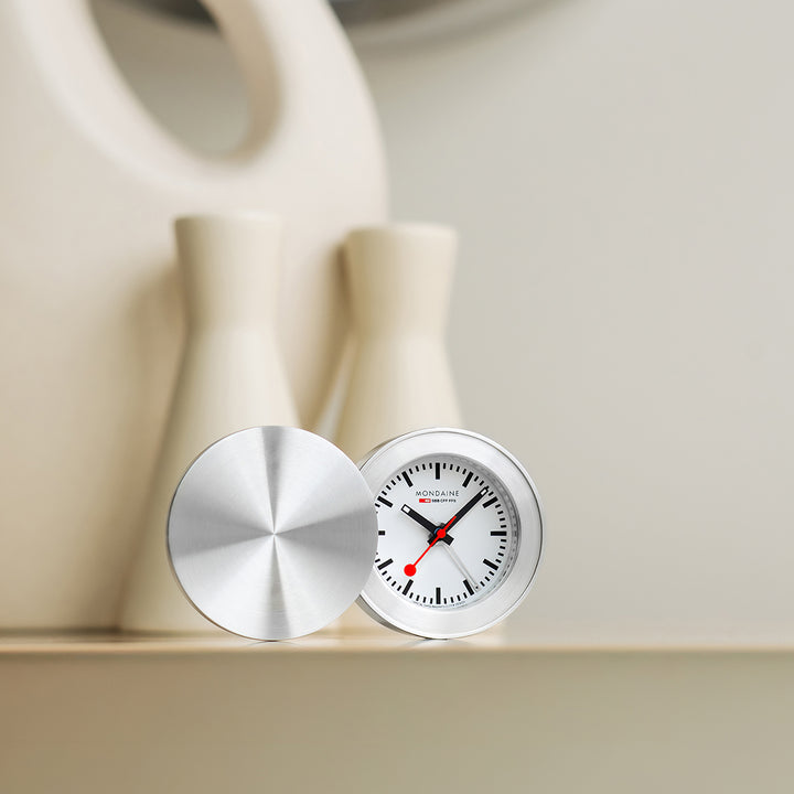 Mondaine Official Swiss Railways Travel Alarm Clock