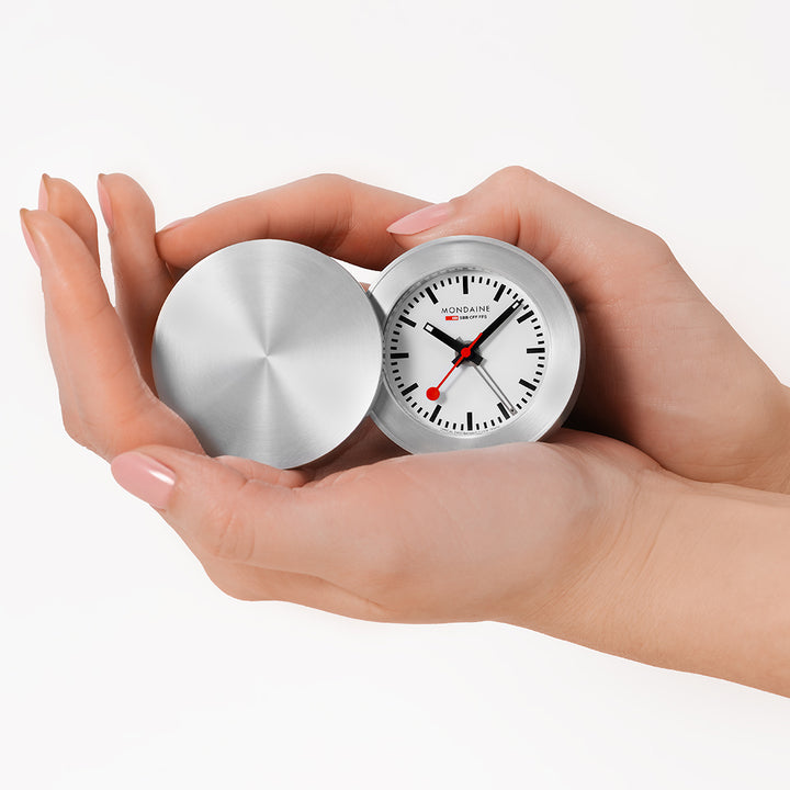 Mondaine Official Swiss Railways Travel Alarm Clock