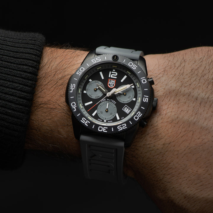 Pacific Diver Chronograph, 3140 Series Grey 44mm Watch - XS.3148