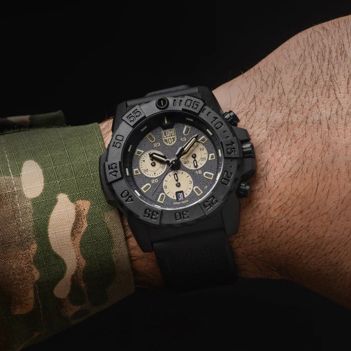 Luminox Navy SEAL Chronograph, 45mm, military watch - XS.3587