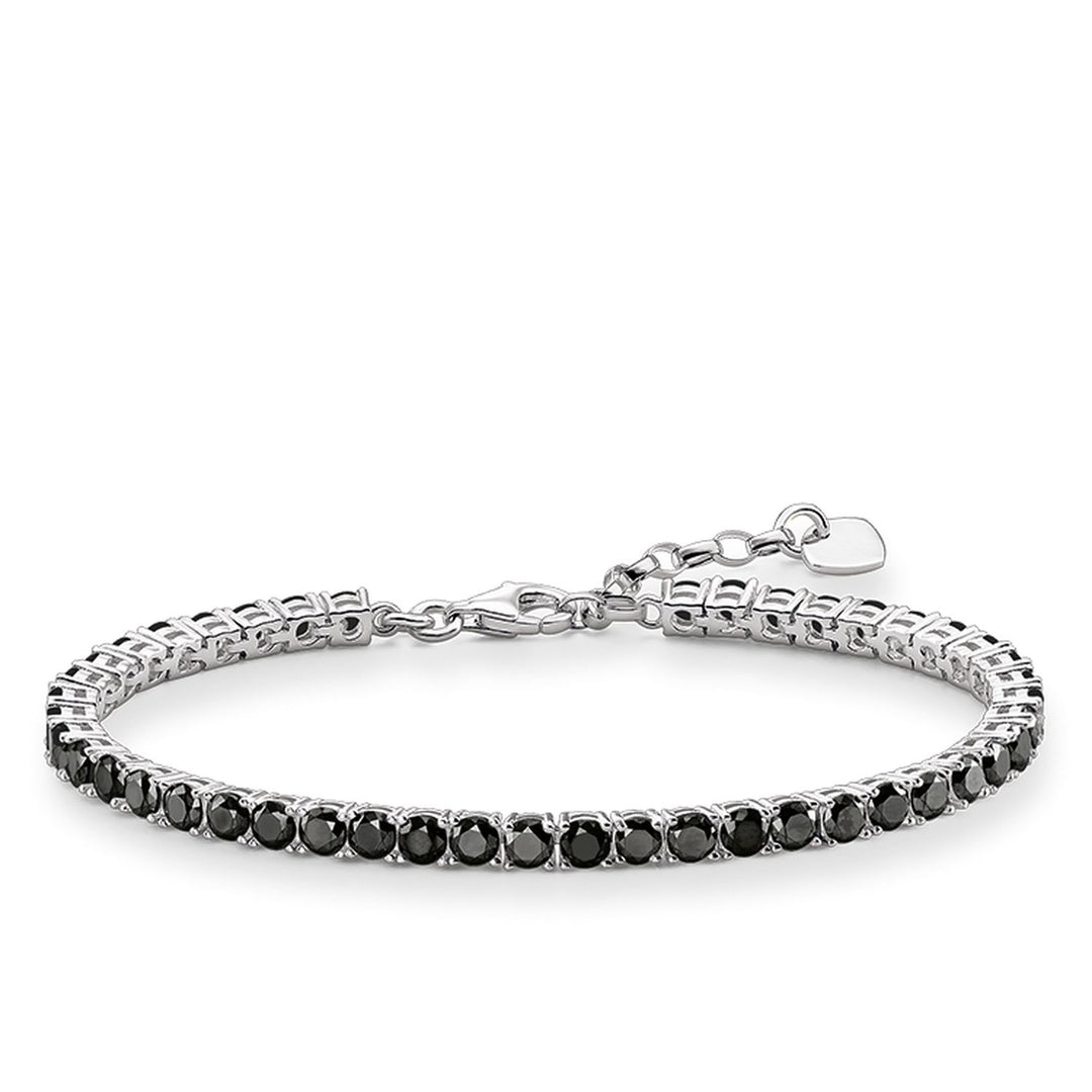THOMAS SABO Tennis Bracelet with Black Zirconia Stones