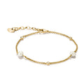 Bracelet with pearls and zirconia