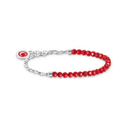 THOMAS SABO Member Charm Bracelet with Red Beads