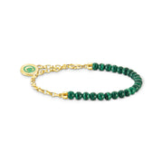 THOMAS SABO Member Charm Bracelet with Green Beads
