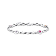 THOMAS SABO Silver Cosmic Bracelet with Round Elements and Various Stones