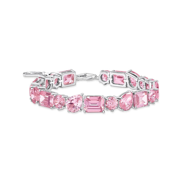 THOMAS SABO Heritage Glam Pink Tennis Bracelet