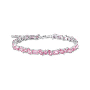 THOMAS SABO Heritage Glam Pink Tennis Bracelet Narrow