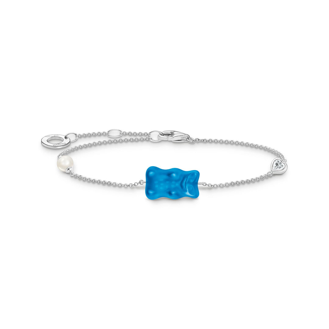 THOMAS SABO x HARIBO: Silver Bracelet Blueberry Blue Goldbear