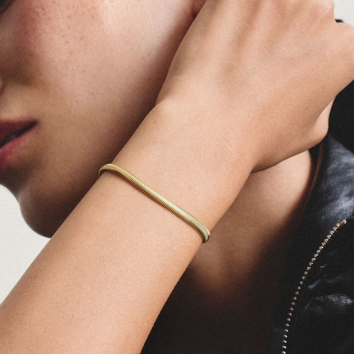 THOMAS SABO Gold-Tone Stainless Steel Snake Chain Bracelet