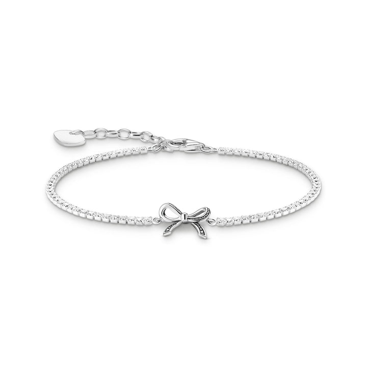 Bow bracelet with white zirconia  | The Jewellery Boutique