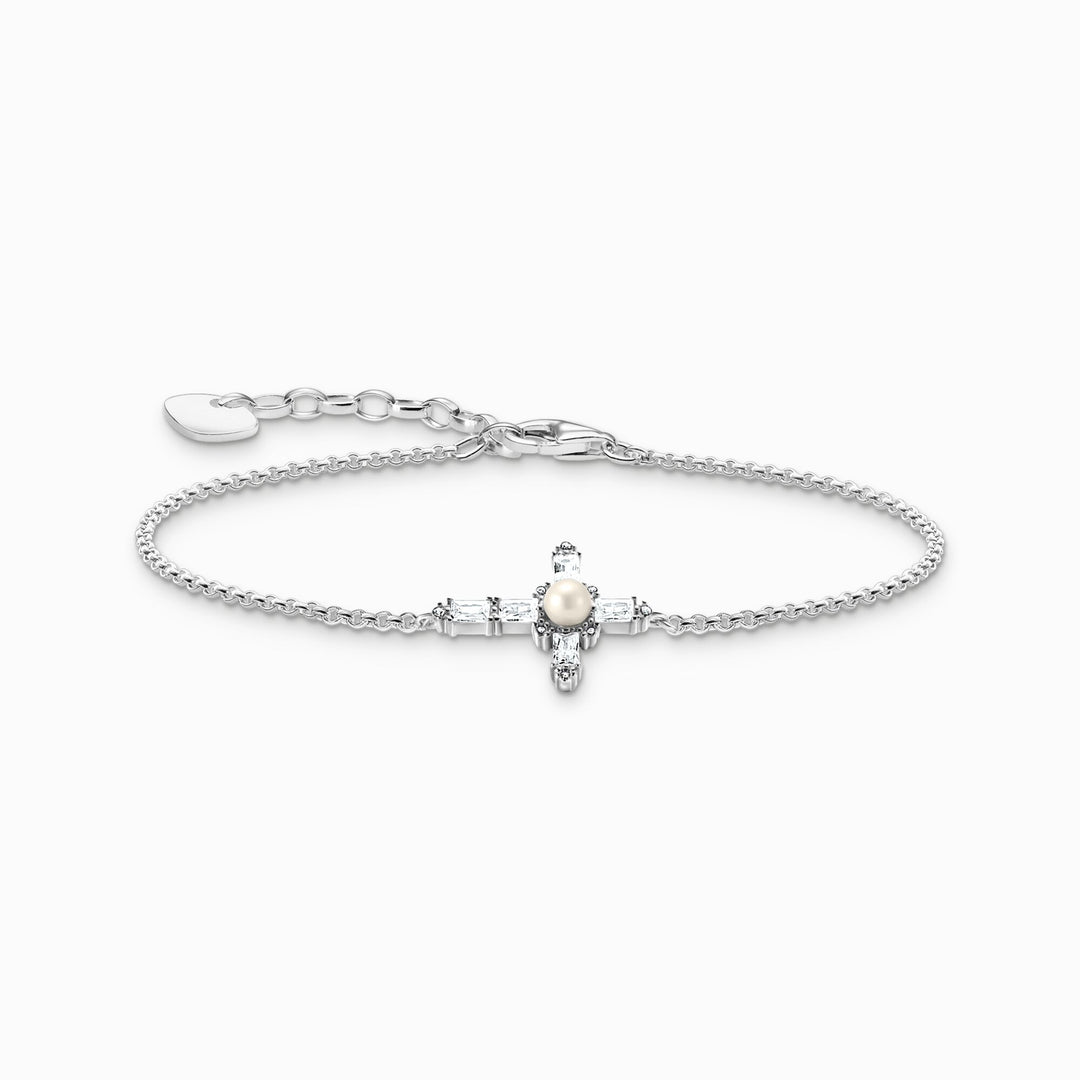 Bracelet with white cross Cross Romance | The Jewellery Boutique