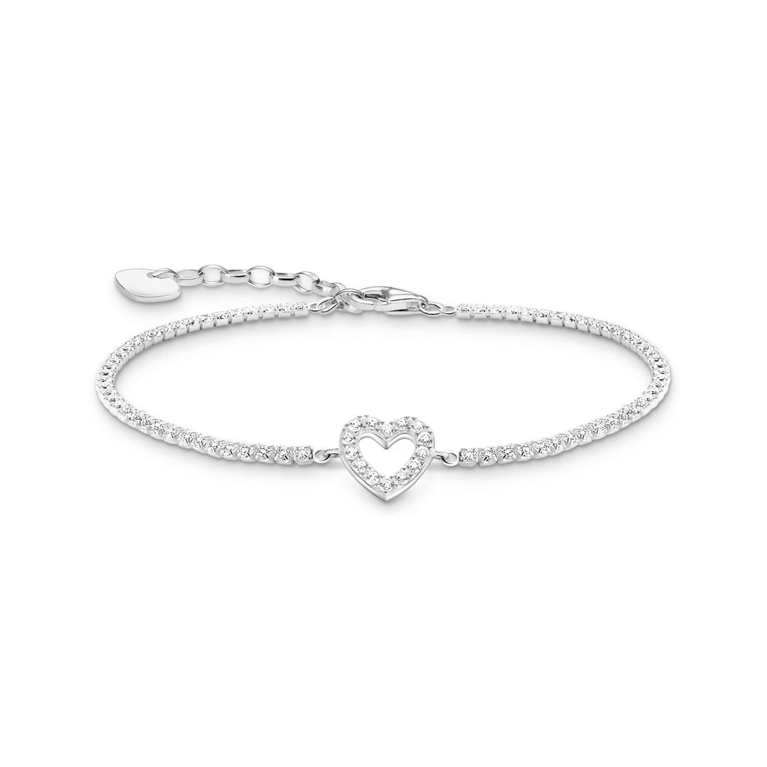 Tennis Bracelet Heart with stones