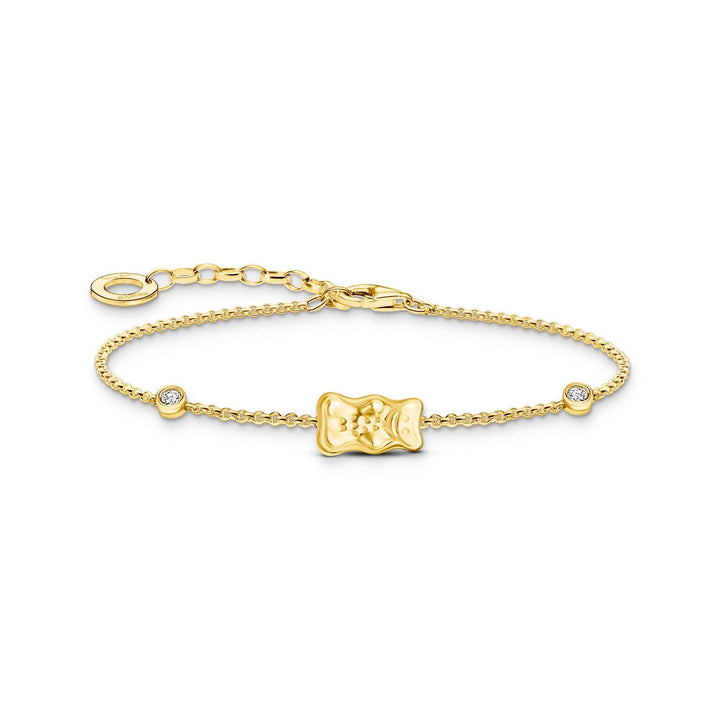 Bracelet with Gold HARIBO goldbear and zirconia |The Jewellery Boutique Australia