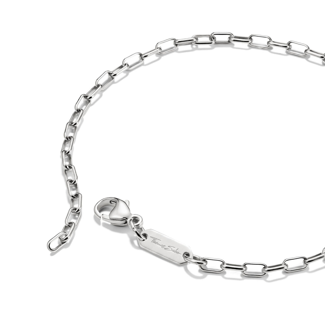 THOMAS SABO Silver-Plated Paperclip Bracelet 2.3mm