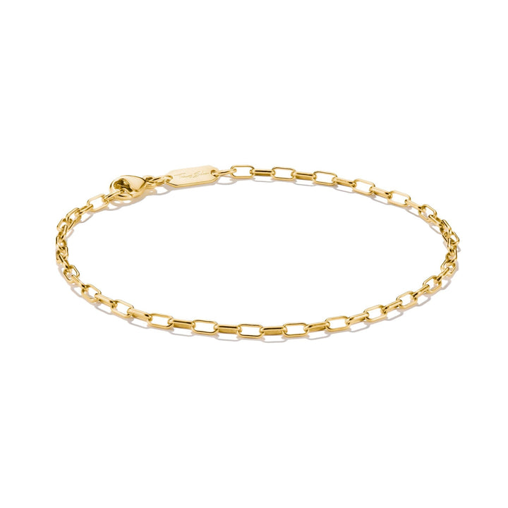THOMAS SABO Gold-Tone Stainless Steel Paperclip Bracelet 2.3mm
