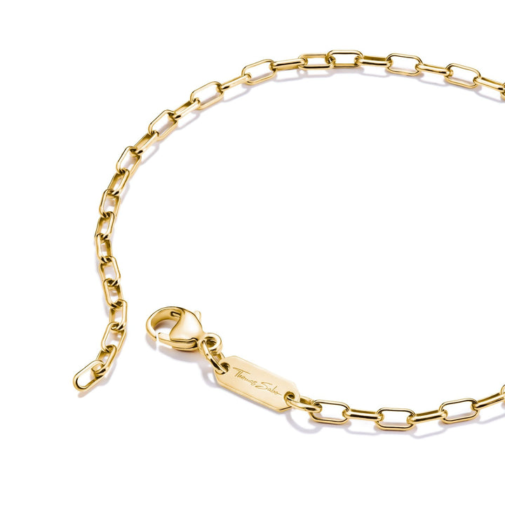 THOMAS SABO Gold-Tone Stainless Steel Paperclip Bracelet 2.3mm