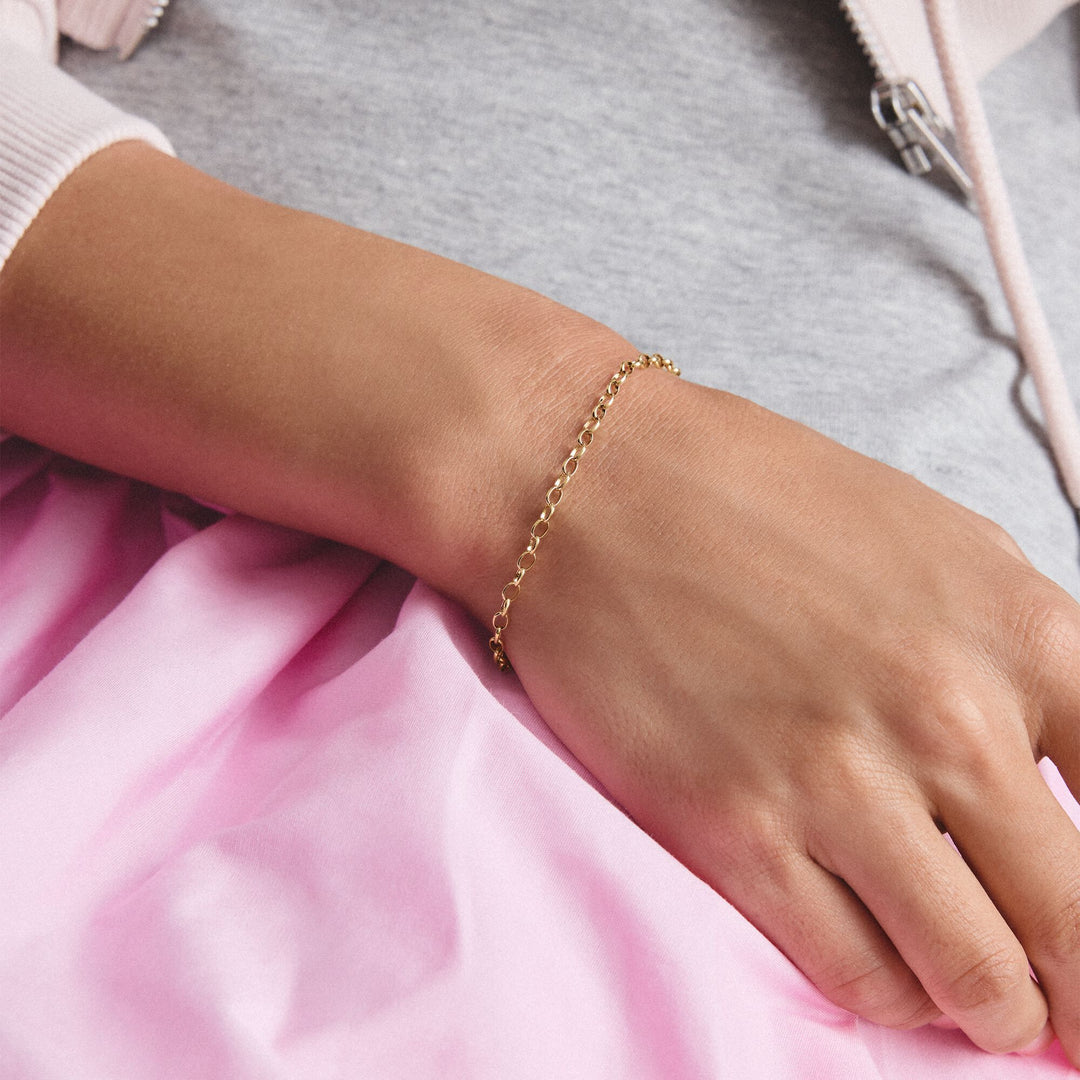 THOMAS SABO Gold-Tone Stainless Steel Paperclip Bracelet 2.3mm